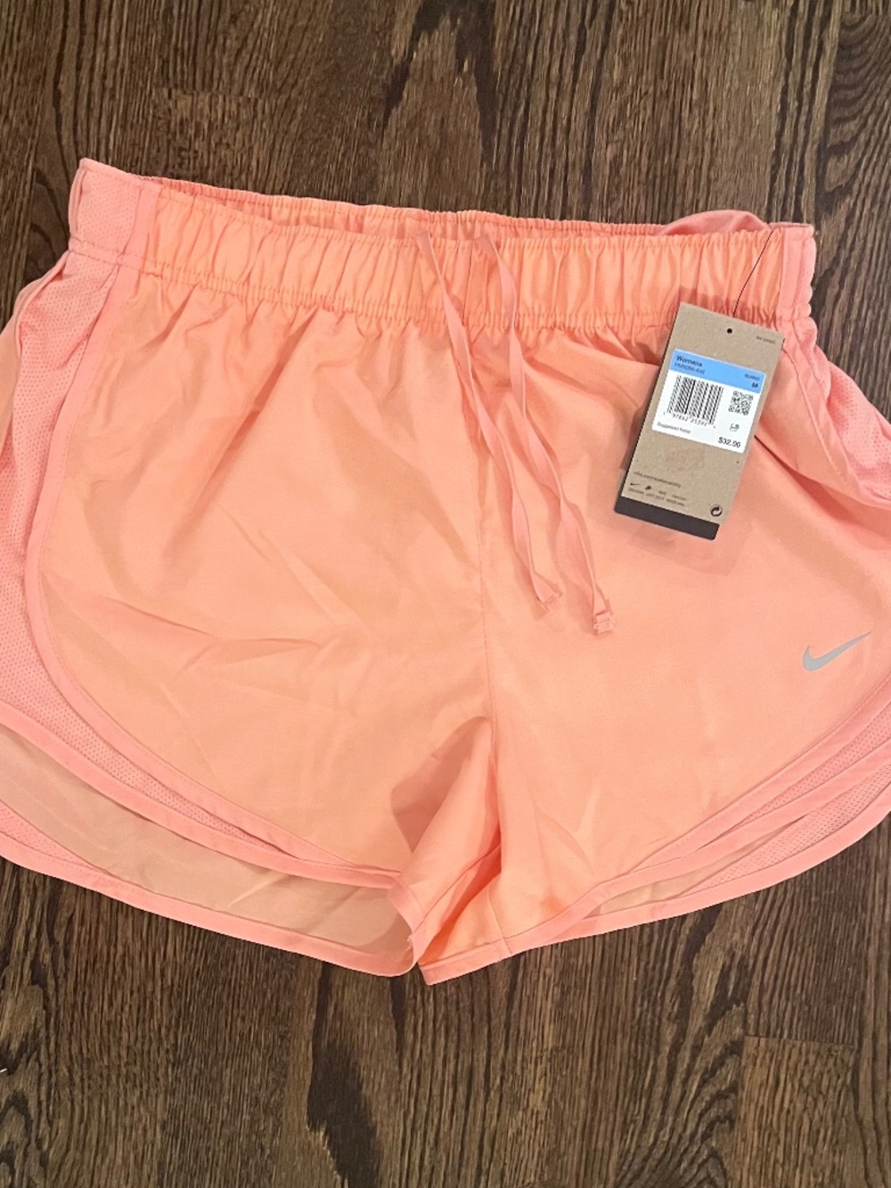 Nike Dri-FIT Tempo Track Shorts Peach Coral Orange Size Medium NWT
